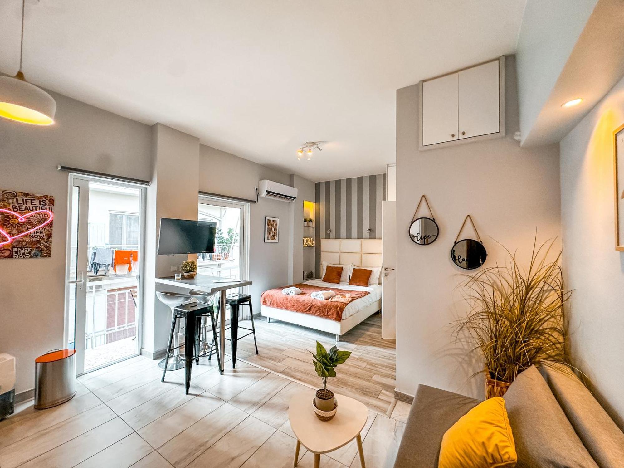 Walk To Markets From A Cozy Studio By Cielo Homes Atene Esterno foto